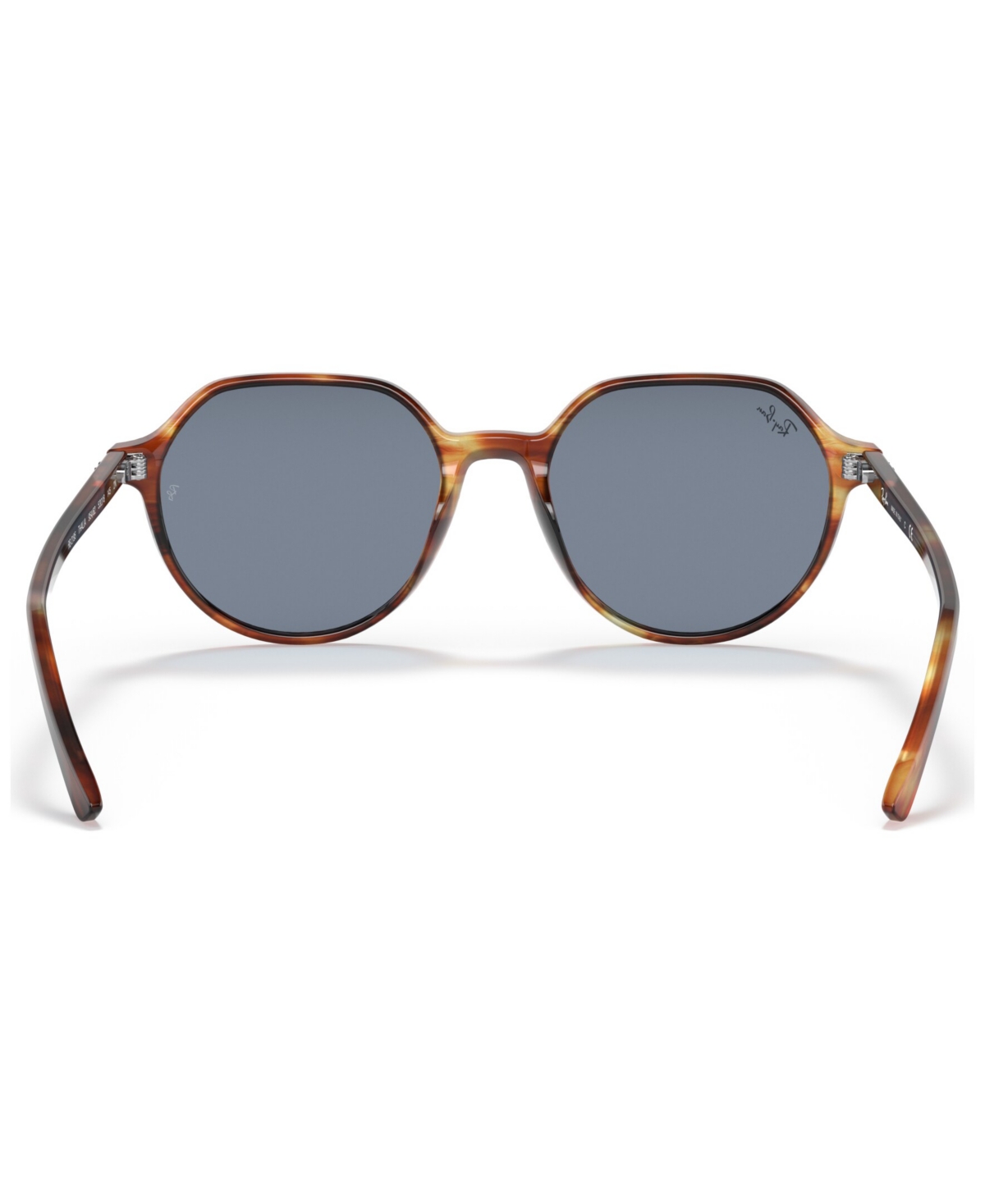 Ray Ban Womens Brown Rb2195 Thalia Square-frame Acetate Sunglasses In Striped Havana,blue