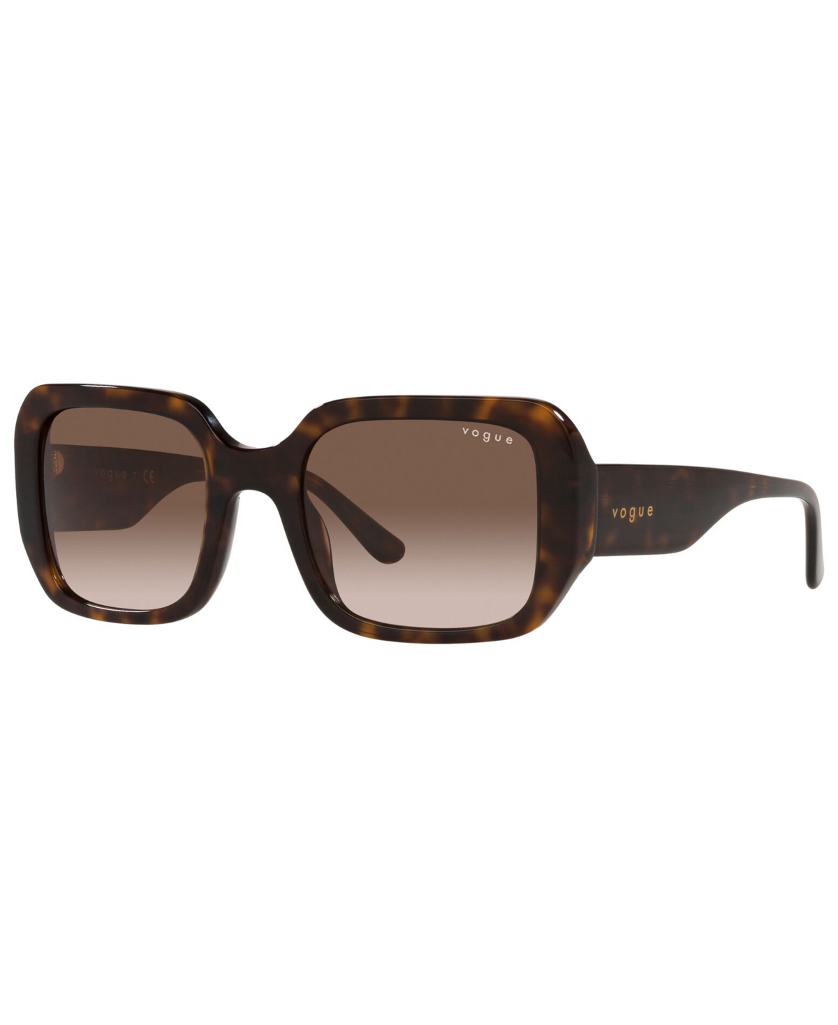 Shop Vogue Eyewear Women's Sunglasses, Vo5369s 51 In Dark Havana,brown Gradient