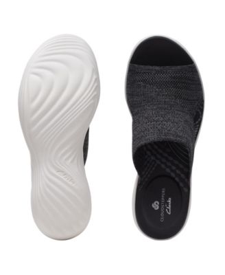 Clarks Women's Marin Sail Sandal - Knit Upper With Adjustable Straps