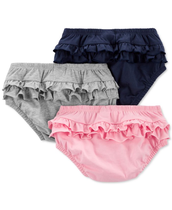 Carter's Baby Girls 3-Pack Ruffle Diaper Cover Set & Reviews - Shorts - Kids - Macy's