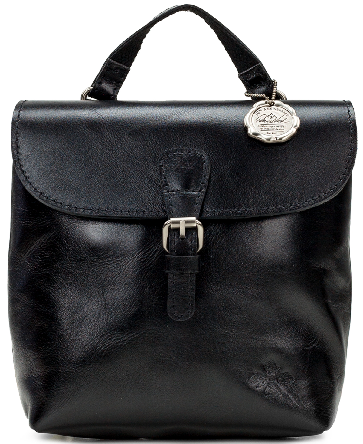 Small Vatoni Convertible Leather Backpack, Created for Macy's - Black
