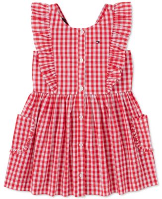 Tommy Hilfiger Baby Girls Cotton Gingham Dress - Macy's