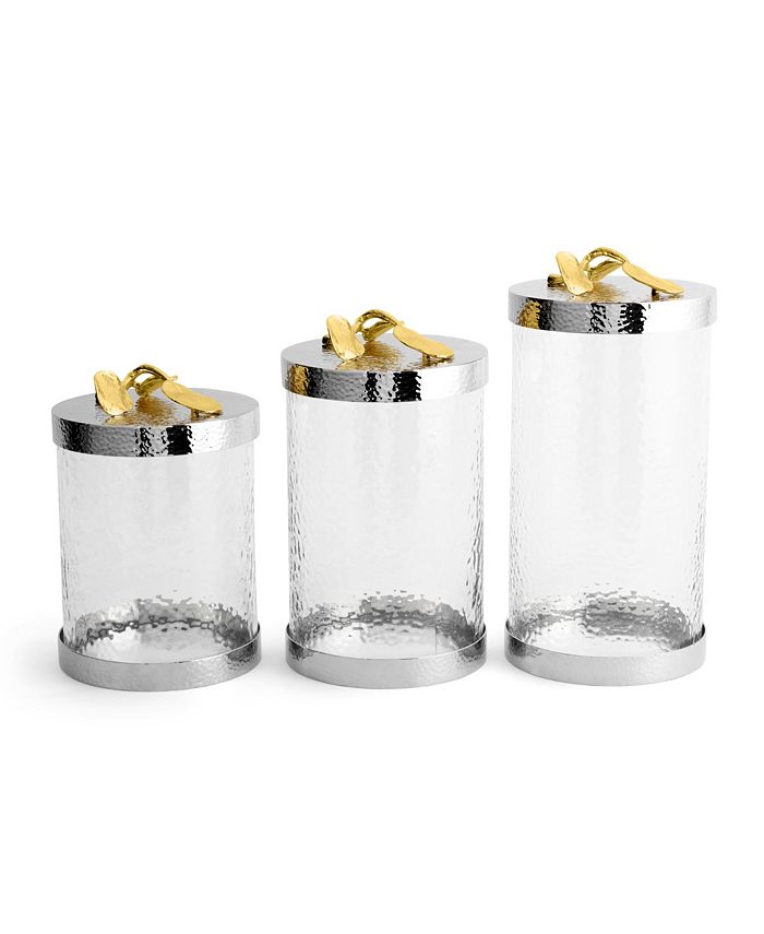 Michael Aram Botanical Leaf Gold Canister Medium, Created for Macy's