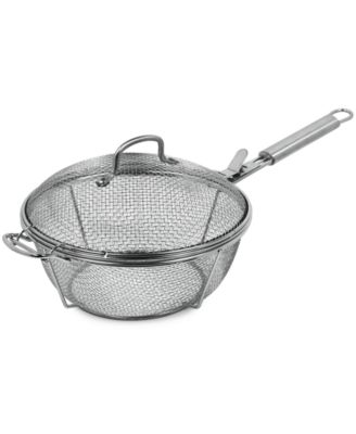 Photo 1 of Sedona Stainless Steel Large Grill Basket
Grill vegetables and other side dishes to perfection with the Sedona Grill Basket. Sturdy stainless steel mesh prevents small pieces from slipping through your outdoor grill's cooking grate while allowing thorough