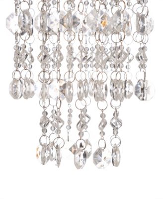 Solar Lighted Jewel Beaded Wind Chime or Chandelier Hanging Decor