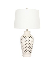 Table Lamp with Lattice Design