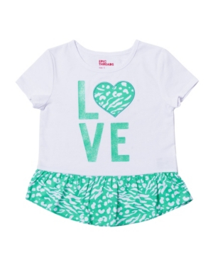 Little Girls Short Sleeve Peplum Tee