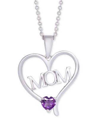 amethyst mom necklace