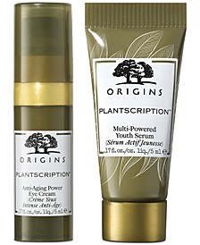 Receive a Free 2-Pc Plantscription skincare gift with any $100 Origins Purchase!