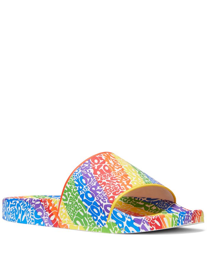 Michael kors 2025 rainbow sandals