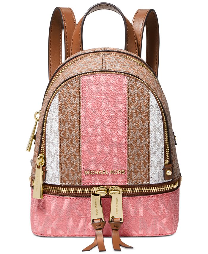 Michael Kors Logo Rhea Zip Backpack - Macy's