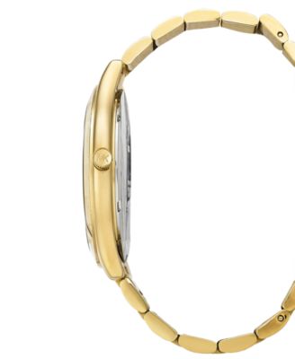 Unisex Slim Runway Ion-Plated Stainless Steel Bracelet Watch 44mm