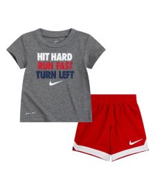 Little Boys Dri-Fit Shorts Set, 2 Piece