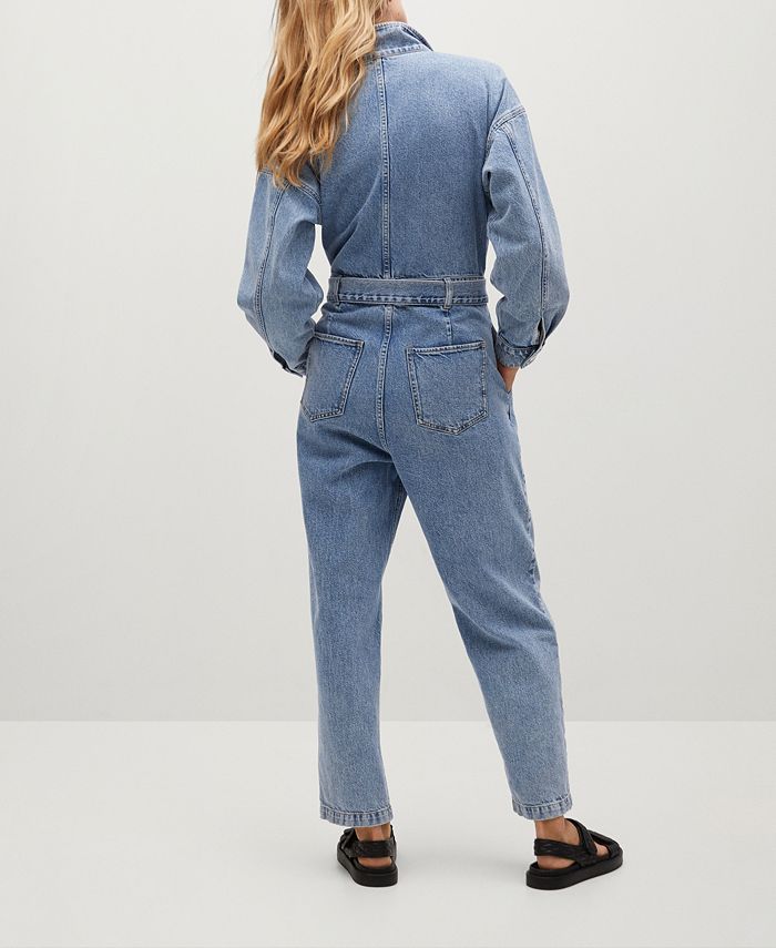 mango denim jumpsuit uk