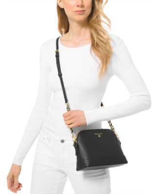 Lauren Ralph Lauren Spencer Bag In Black White And Brown