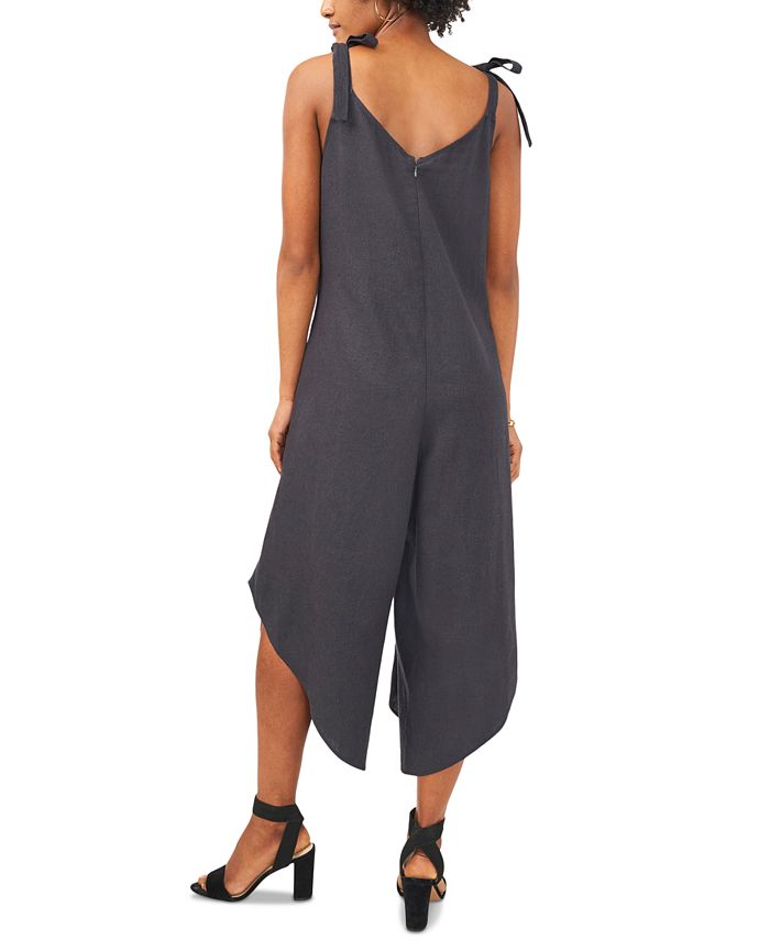 Msk Womens Just Hanging Cropped Jumpsuit Black Size Medium main image 1