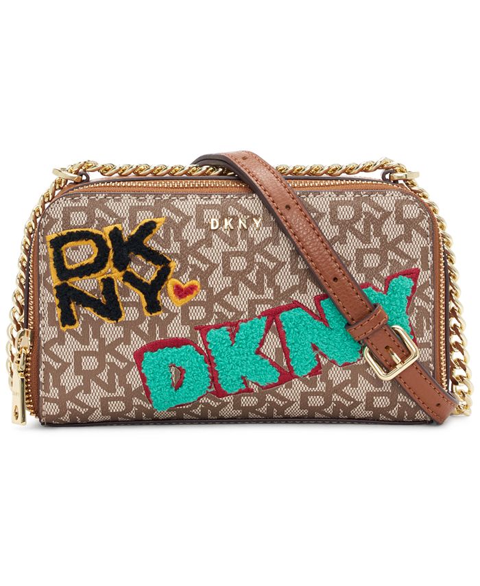 DKNY Felicia Double Zip Leather Crossbody Macy's