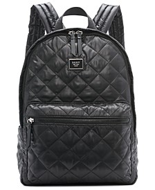 Maya Quilted Zip Front Backpack