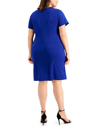 Connected Plus Size Cross-Front Sheath Dress & Reviews - Dresses - Plus ...