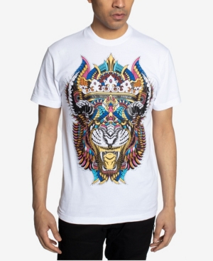 Men's Tribal Tiger Head Graphic T-shirt
