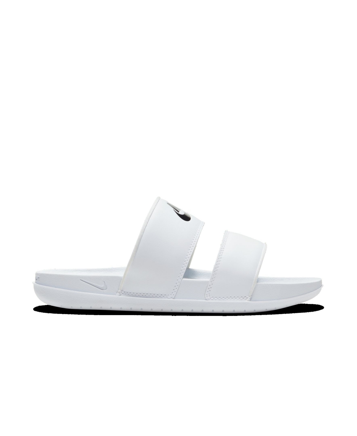 Shop Nike Women's Offcourt Duo Slide Sandals From Finish Line In White,black