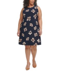 Plus Size Floral-Print Shift Dress