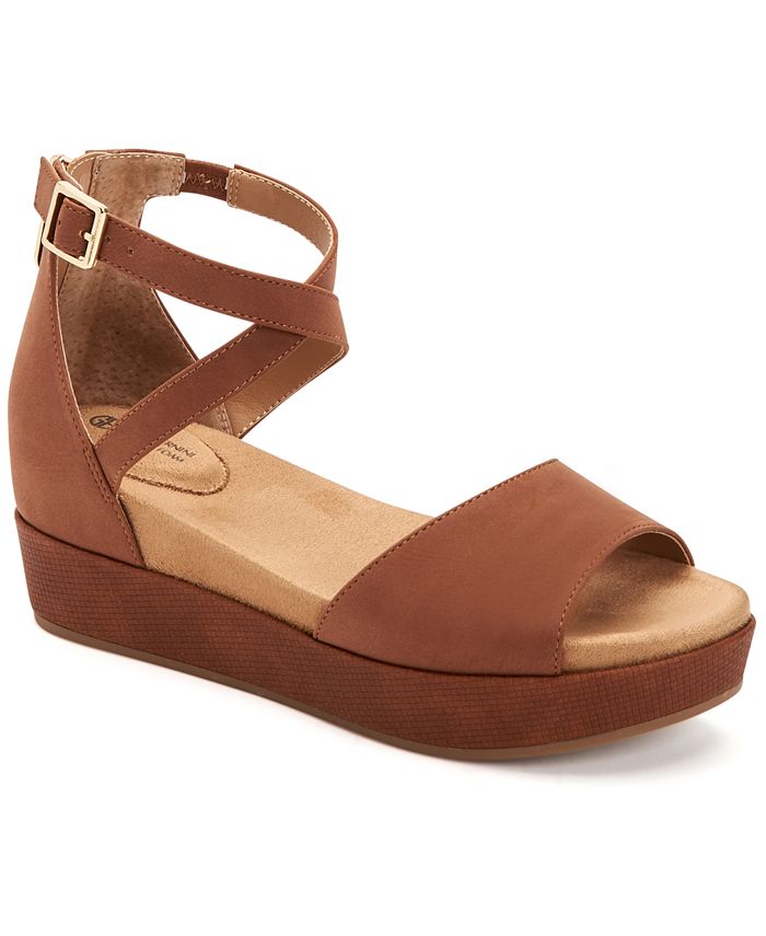 Giani Bernini Ellenaa Wedge Sandals, Created for Macy's & Reviews - Sandals  - Shoes - Macy's