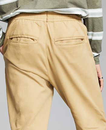 And Now This - Men's Regular-Fit Brushed Twill Joggers