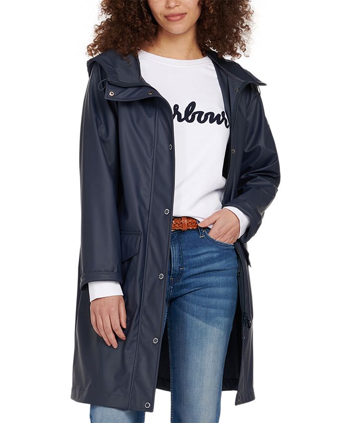 Barbour Sandridge Water-Resistant Hooded Jacket & Reviews - Jackets &  Blazers - Women - Macy's