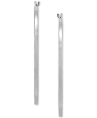 Medium Flat-Edge Hoop Earrings in 10k Gold (Also in 10k White Gold), 1-1/2"