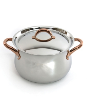 Berghoff Ouro Stainless Steel 9.5" Covered Dutch Oven In Silver