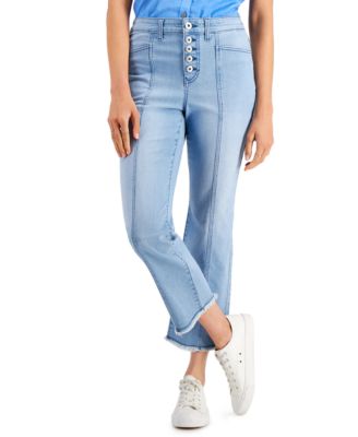 button fly petite jeans