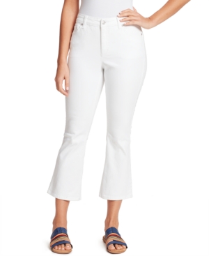 Gloria Vanderbilt Women's Crop Kick Jeans In White