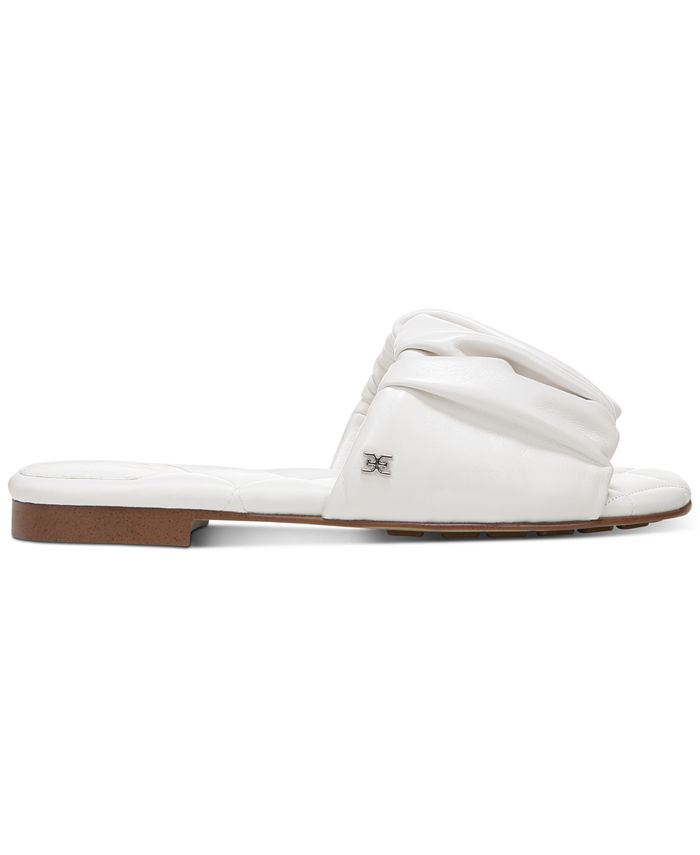 sam edelman briar ruched leather slides