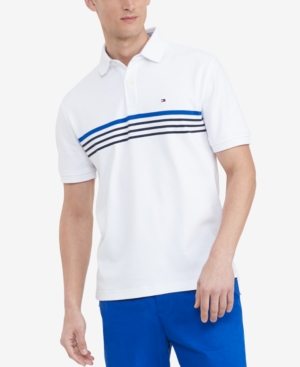 Tommy Hilfiger Men's Classic-Fit Th Luxe Roxbury Stripe Polo Shirt
