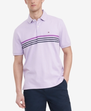 Tommy Hilfiger Men's Classic-Fit Th Luxe Roxbury Stripe Polo Shirt