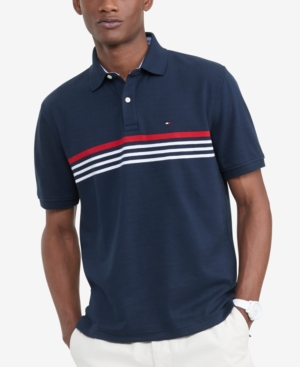 Tommy Hilfiger Men's Classic-Fit Th Luxe Roxbury Stripe Polo Shirt