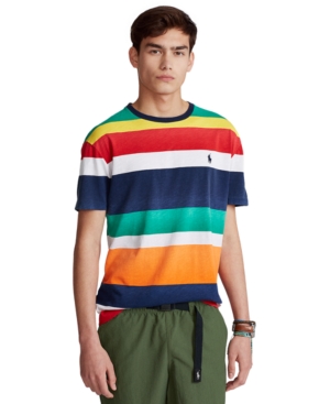 Polo Ralph Lauren Men's Classic-Fit Striped Slub Jersey T-Shirt
