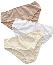 3 Brief Panties With Lace