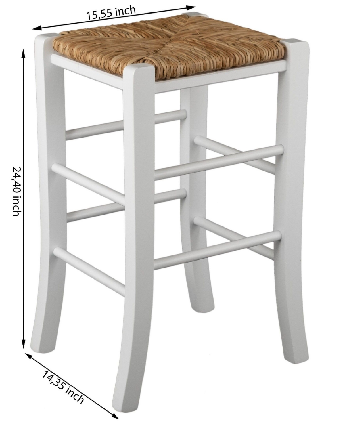 Linon Home Decor Katica Counter Stool, Set of 2