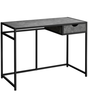 Monarch Specialties Desk With 1 Storage Drawer In Gray