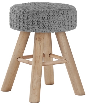 Ottoman Footrest with Wooden Legs