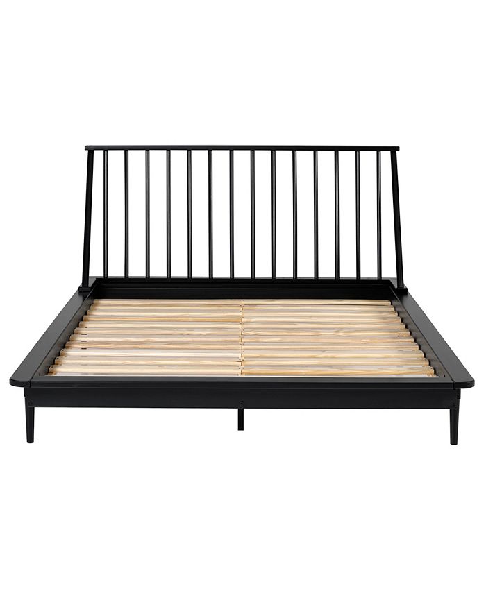 Walker Edison Modern Wood Queen Spindle Bed Macy's