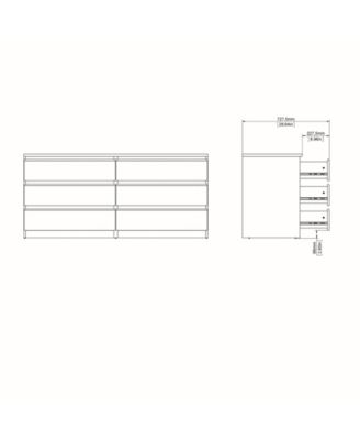 Scottsdale 6 Drawer Double Dresser