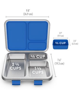 Kids Stainless Steel Leak-Resistant Lunch Box (Blue)