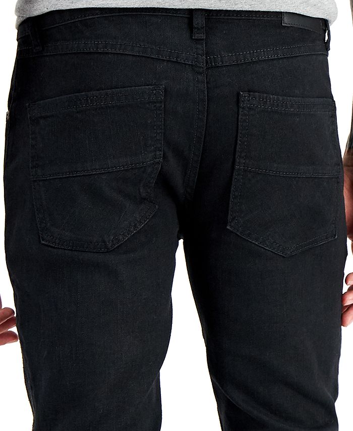 INC International Concepts Men's Spray Paint Skinny Jeans Black Size 40X30