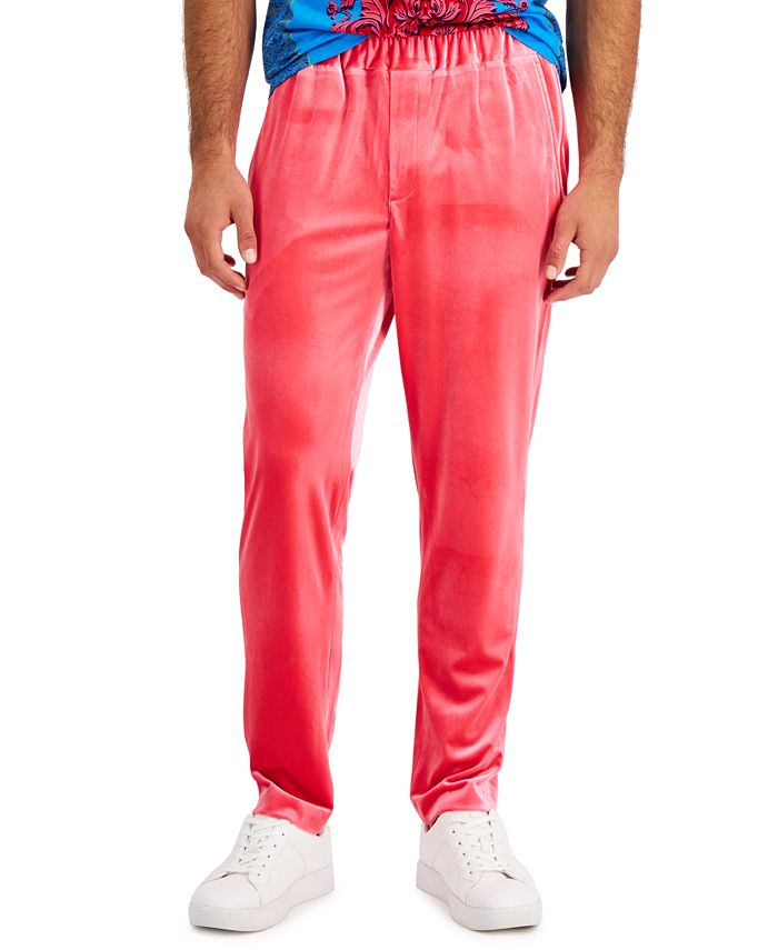 INC International Concepts Men's RegularFit Velour Track Pants, Created for Macy's Macy's