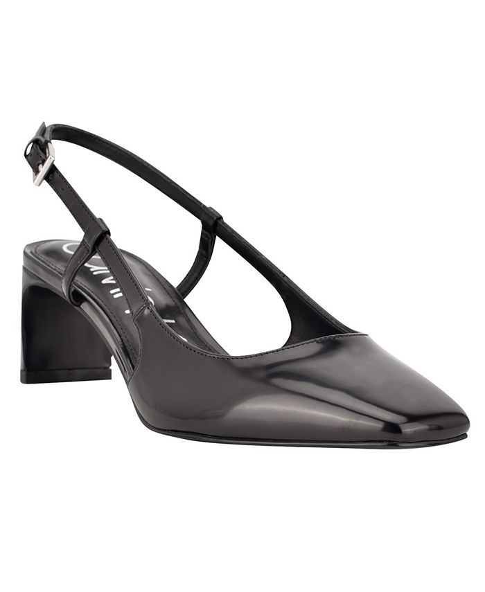 Calvin Klein Women's Koana Mid Heel Slingback Pumps & Reviews - Heels &  Pumps - Shoes - Macy's