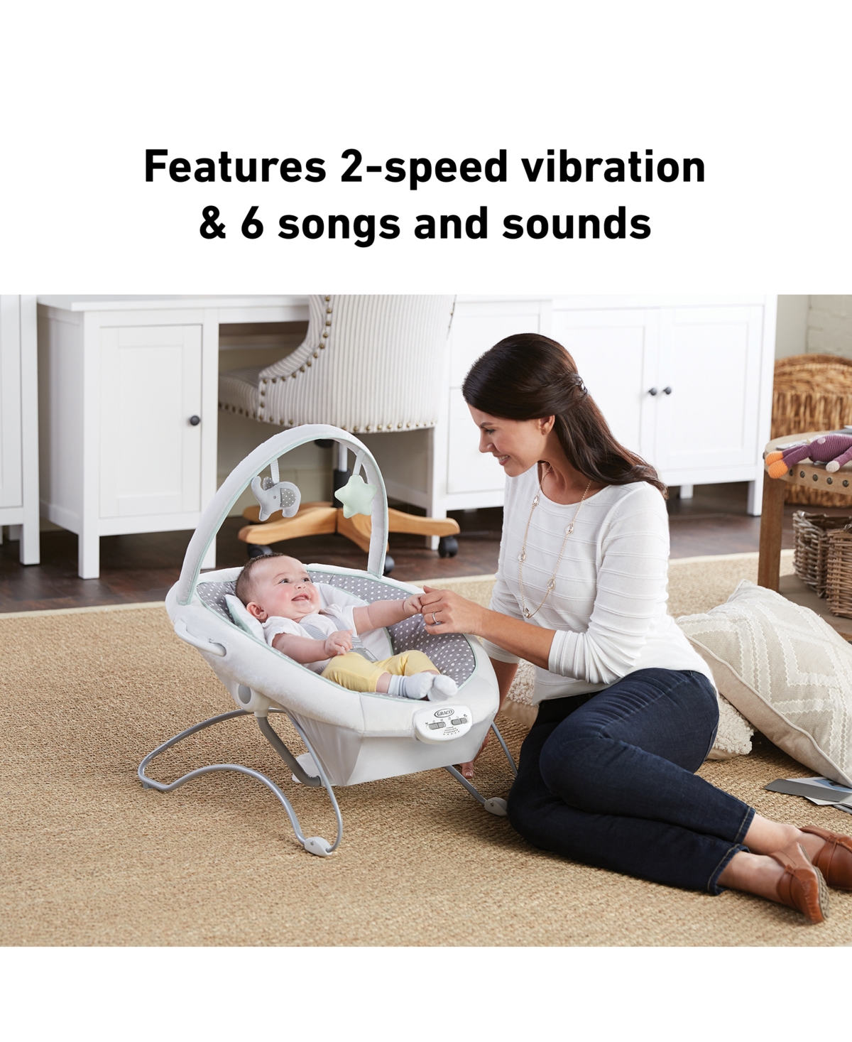 Graco Soothe 'n Sway Lx Baby Swing With Portable Bouncer In Derby