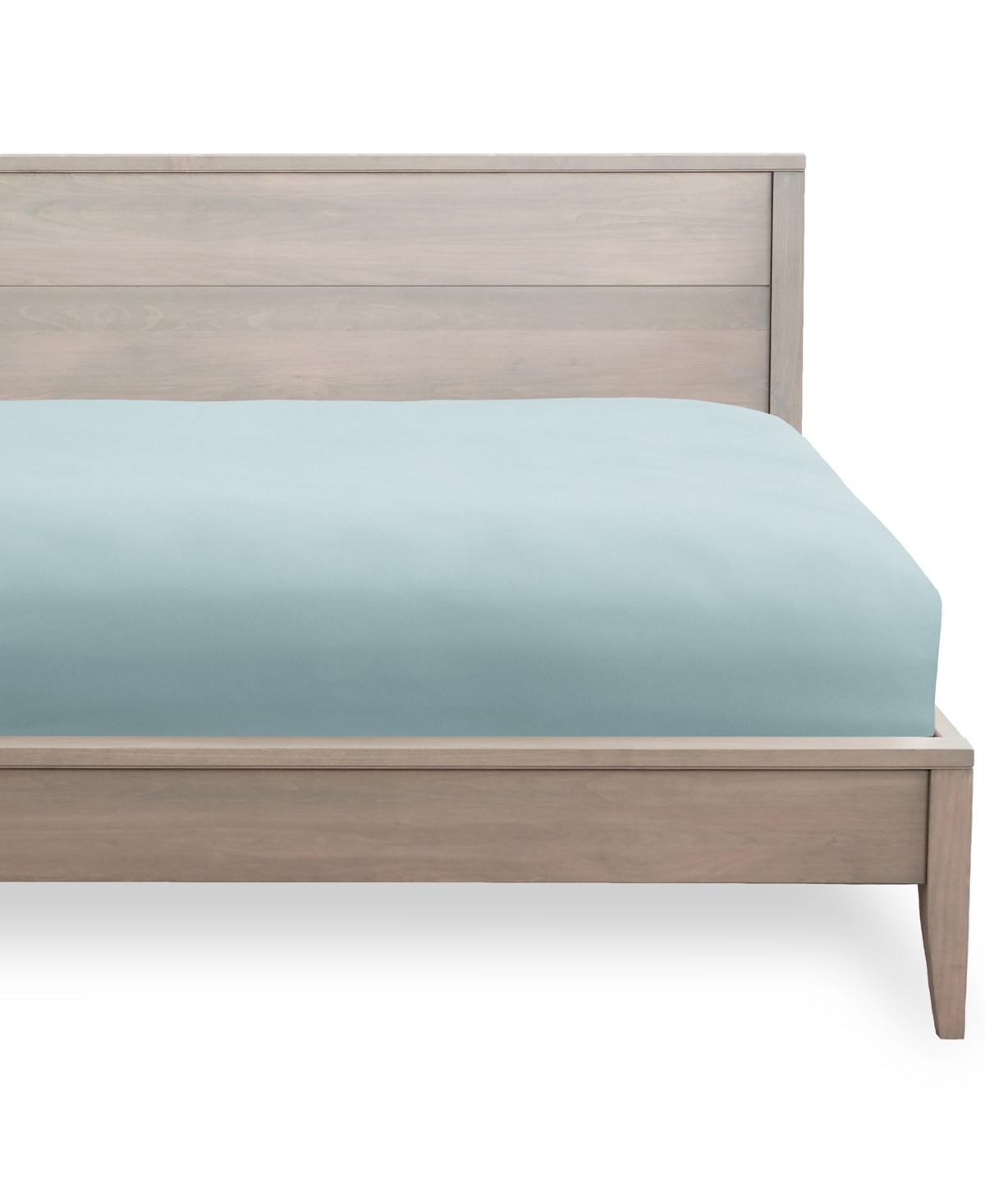 bare home luxury 1800 collection fitted sheet  ultra-soft  deep pocket  queen  light blue